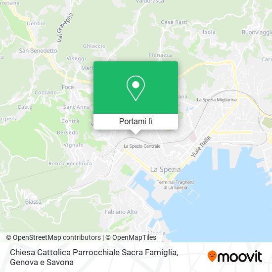 Mappa Chiesa Cattolica Parrocchiale Sacra Famiglia