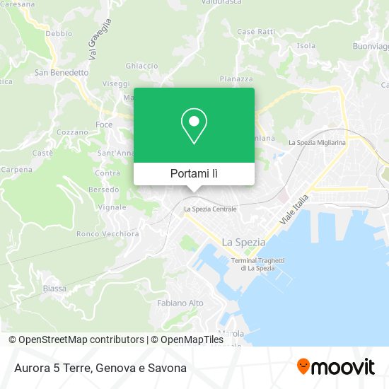 Mappa Aurora 5 Terre