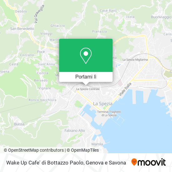 Mappa Wake Up Cafe' di Bottazzo Paolo