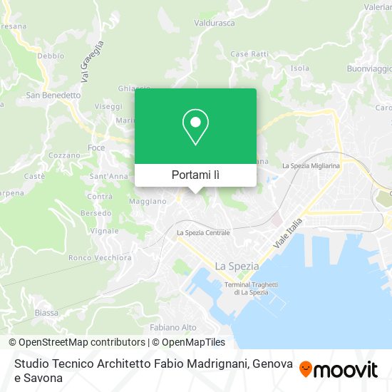 Mappa Studio Tecnico Architetto Fabio Madrignani