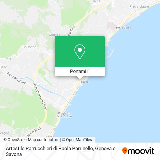 Mappa Artestile Parrucchieri di Paola Parrinello
