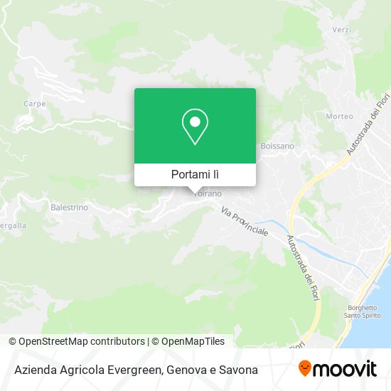 Mappa Azienda Agricola Evergreen