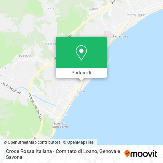 Mappa Croce Rossa Italiana - Comitato di Loano
