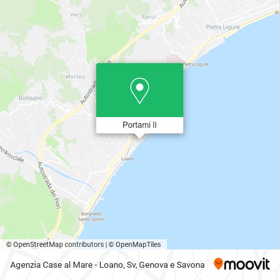 Mappa Agenzia Case al Mare - Loano, Sv