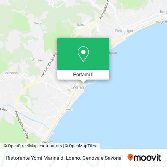 Mappa Ristorante Ycml Marina di Loano