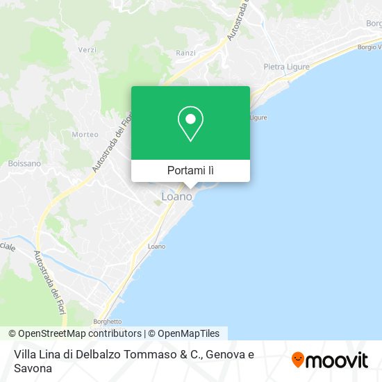 Mappa Villa Lina di Delbalzo Tommaso & C.