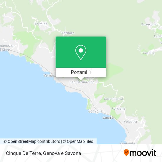 Mappa Cinque De Terre