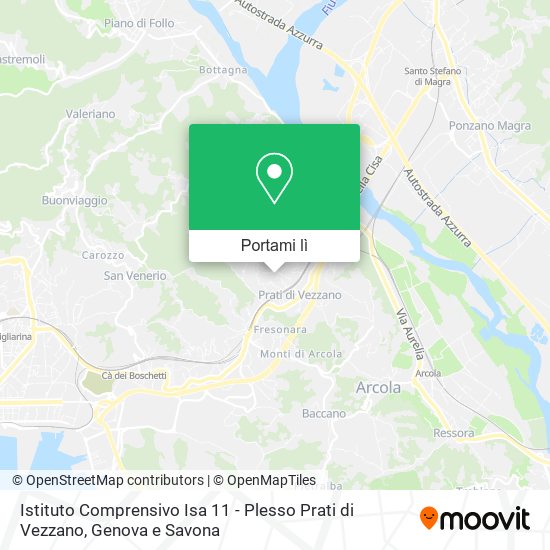 Mappa Istituto Comprensivo Isa 11 - Plesso Prati di Vezzano