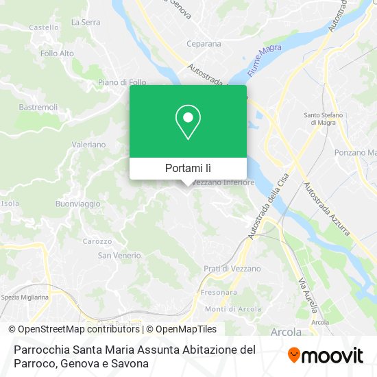 Mappa Parrocchia Santa Maria Assunta Abitazione del Parroco