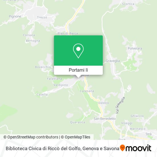 Mappa Biblioteca Civica di Riccò del Golfo