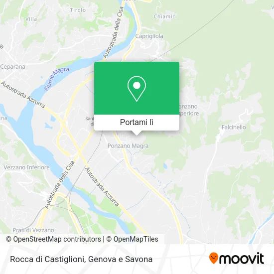 Mappa Rocca di Castiglioni