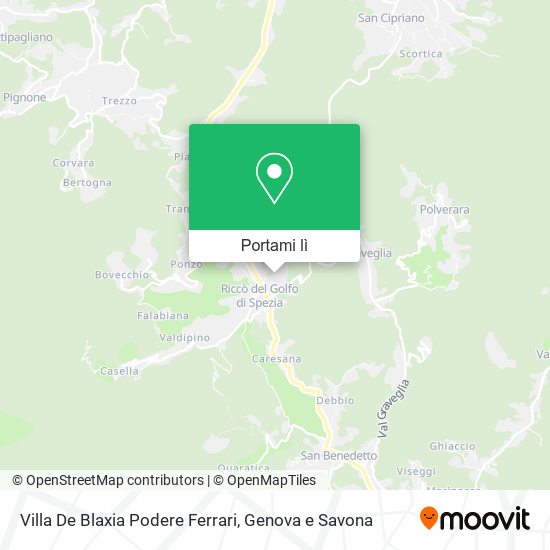 Mappa Villa De Blaxia Podere Ferrari