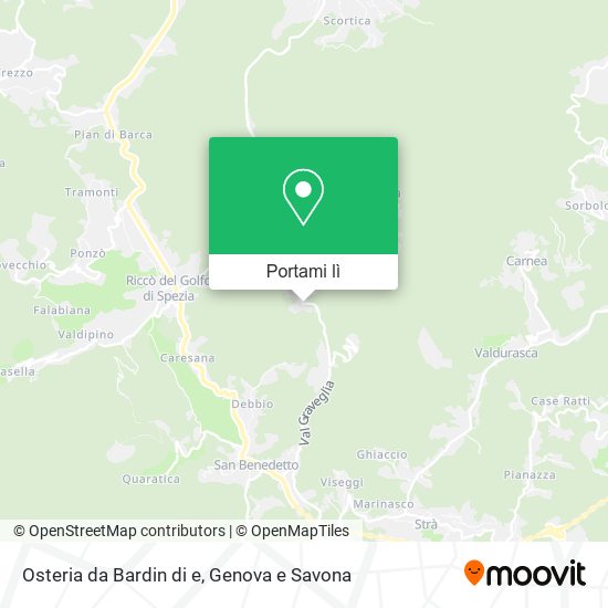 Mappa Osteria da Bardin di e