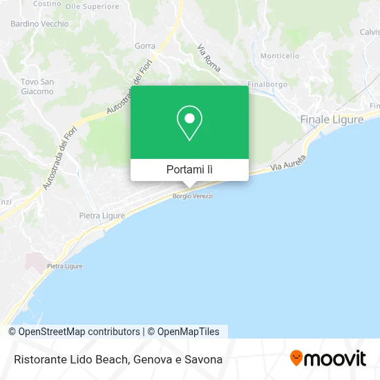 Mappa Ristorante Lido Beach