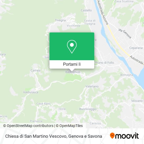 Mappa Chiesa di San Martino Vescovo