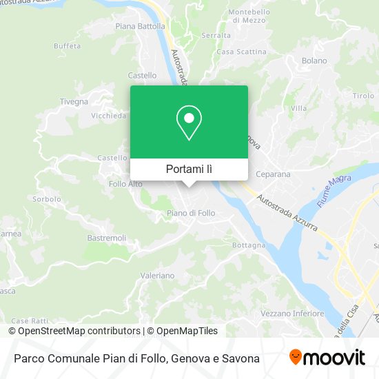 Mappa Parco Comunale Pian di Follo
