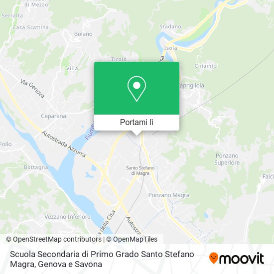 Mappa Scuola Secondaria di Primo Grado Santo Stefano Magra