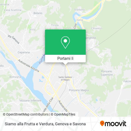 Mappa Siamo alla Frutta e Verdura