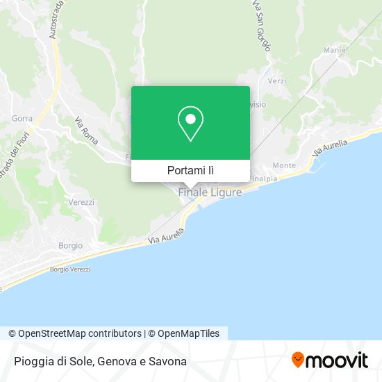 Mappa Pioggia di Sole