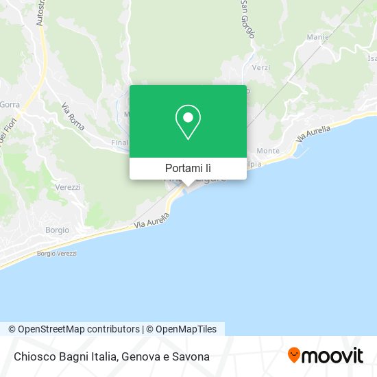 Mappa Chiosco Bagni Italia