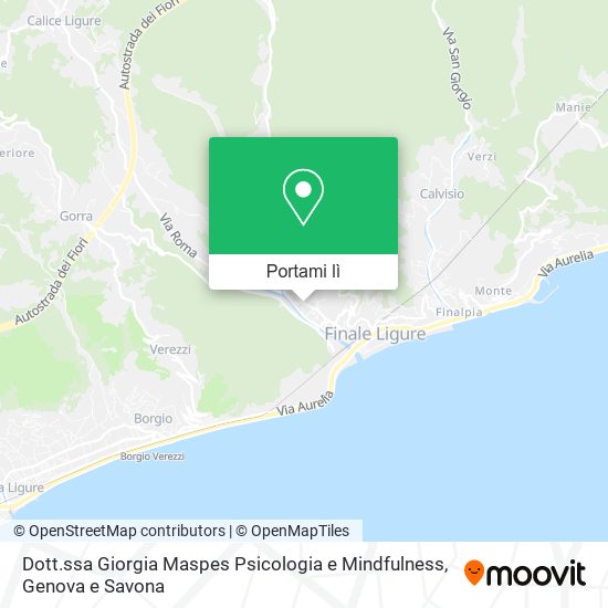 Mappa Dott.ssa Giorgia Maspes Psicologia e Mindfulness