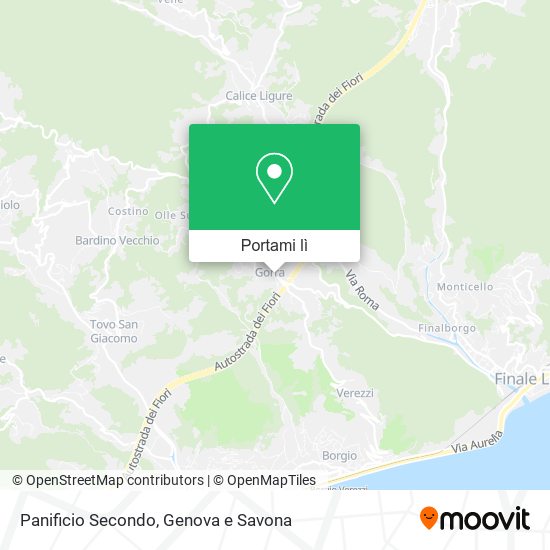 Mappa Panificio Secondo