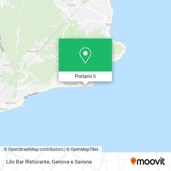 Mappa Lilo Bar Ristorante