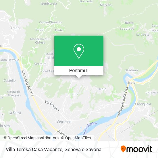 Mappa Villa Teresa Casa Vacanze