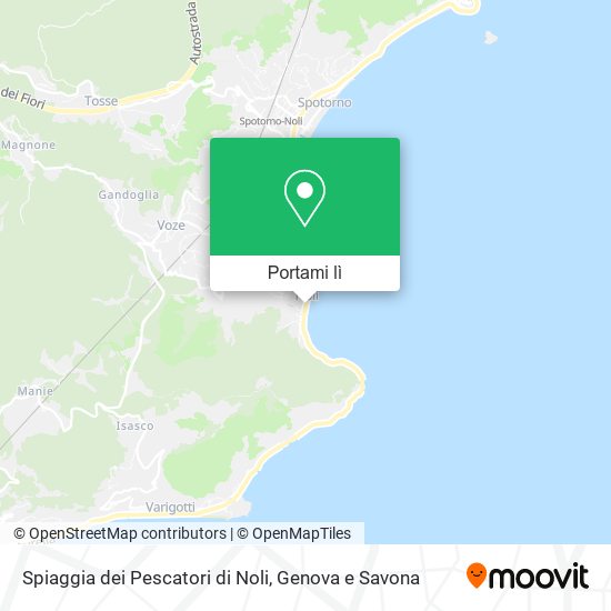 Mappa Spiaggia dei Pescatori di Noli