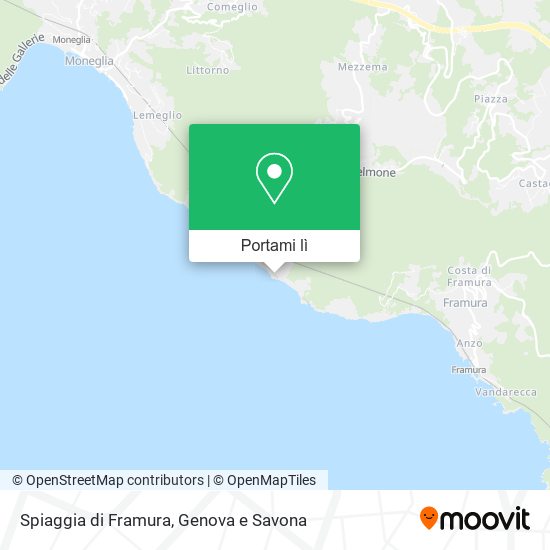 Mappa Spiaggia di Framura
