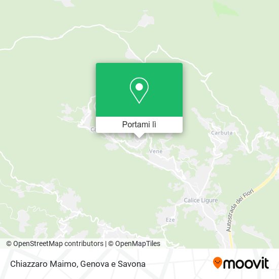 Mappa Chiazzaro Maimo