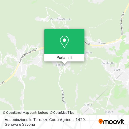 Mappa Associazione le Terrazze Coop Agricola 1429