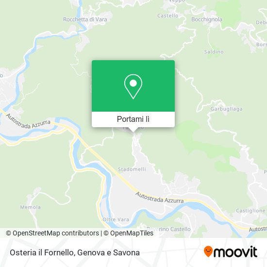 Mappa Osteria il Fornello