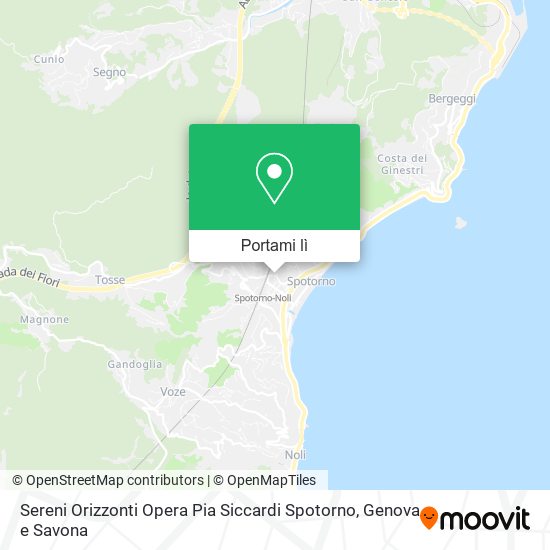 Mappa Sereni Orizzonti Opera Pia Siccardi Spotorno