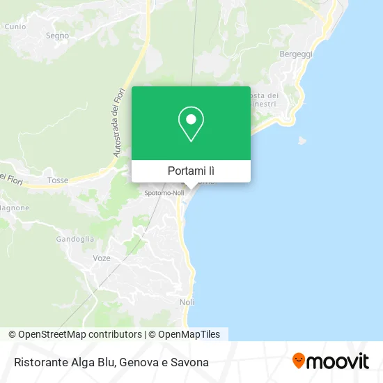 Mappa Ristorante Alga Blu