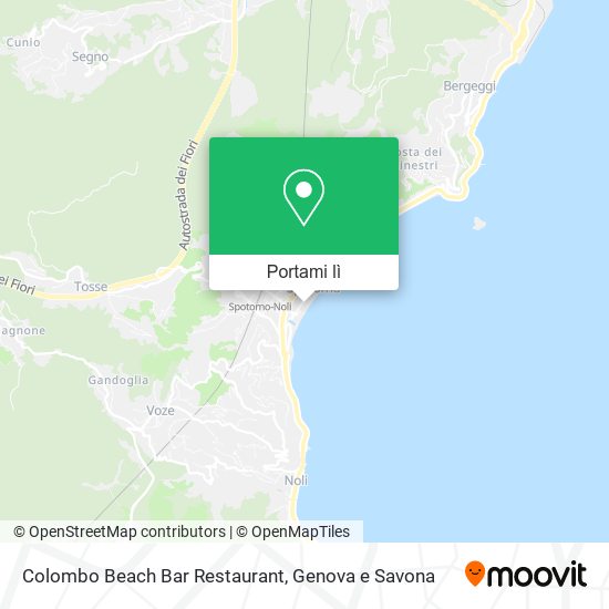 Mappa Colombo Beach Bar Restaurant
