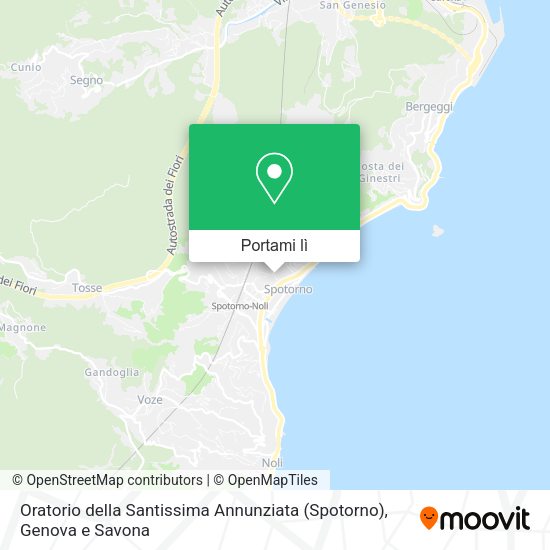 Mappa Oratorio della Santissima Annunziata (Spotorno)