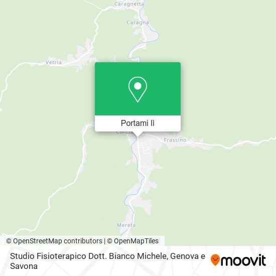 Mappa Studio Fisioterapico Dott. Bianco Michele