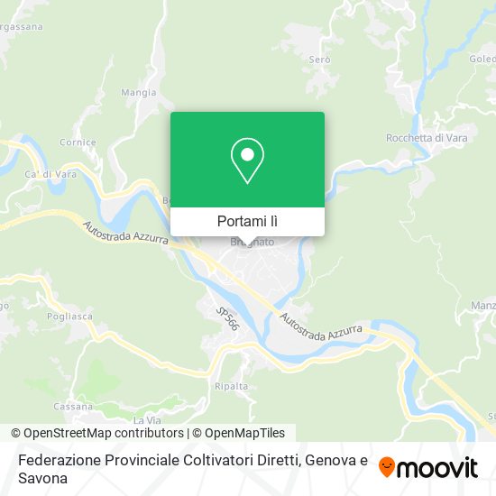 Mappa Federazione Provinciale Coltivatori Diretti