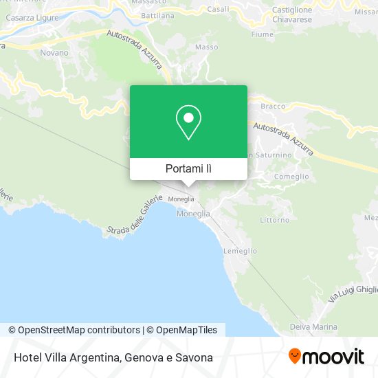 Mappa Hotel Villa Argentina