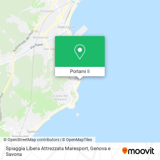 Mappa Spiaggia Libera Attrezzata Maresport