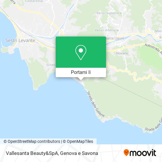 Mappa Vallesanta Beauty&SpA