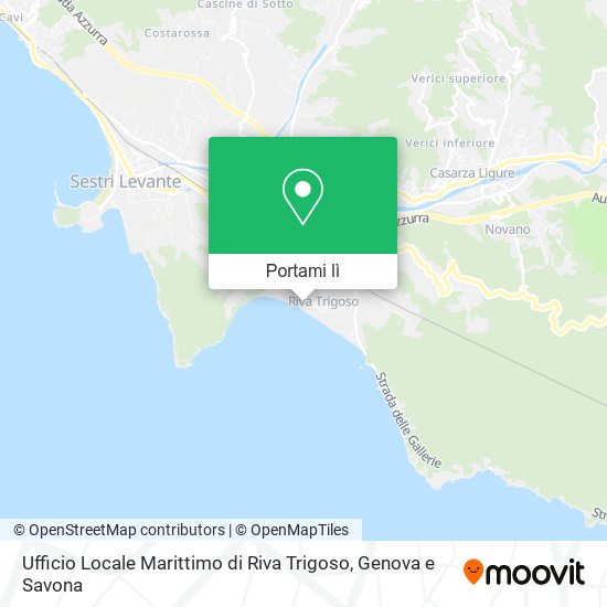 Mappa Ufficio Locale Marittimo di Riva Trigoso