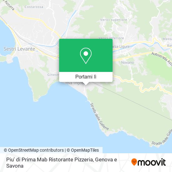 Mappa Piu' di Prima Mab Ristorante Pizzeria