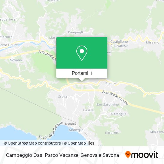 Mappa Campeggio Oasi Parco Vacanze