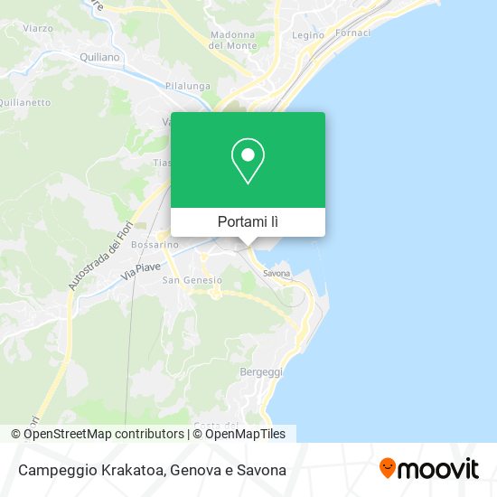 Mappa Campeggio Krakatoa