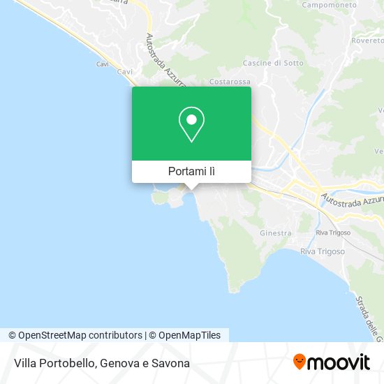 Mappa Villa Portobello