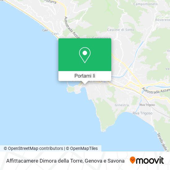 Mappa Affittacamere Dimora della Torre