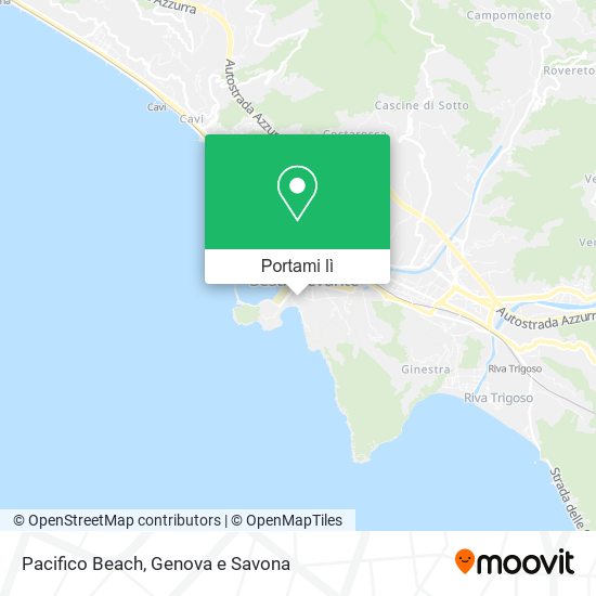 Mappa Pacifico Beach