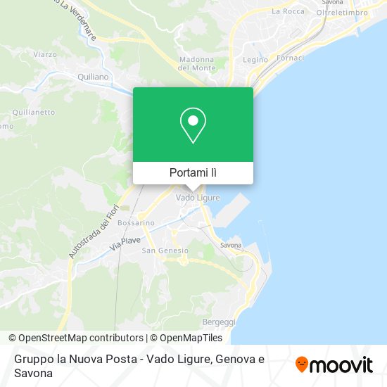 Mappa Gruppo la Nuova Posta - Vado Ligure
